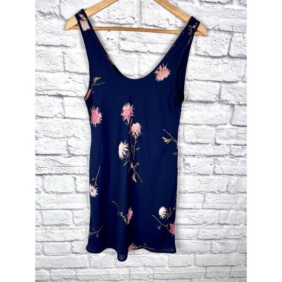 BABATON Women's Navy Sleeveless Floral Dress Small - Picture 5 of 5